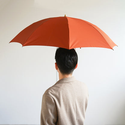 折りたたみ傘 メンズ 雨傘 超撥水 2段折り 小宮商店 ミラトーレ オレンジブラウン