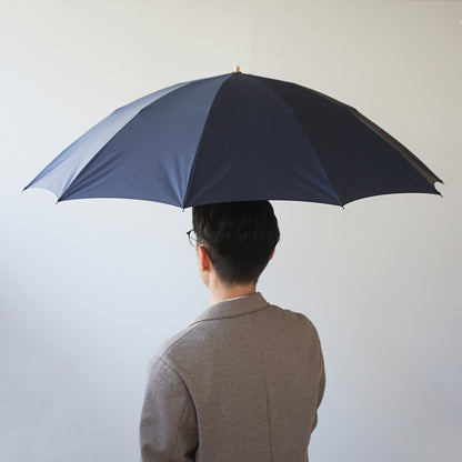 折りたたみ傘 メンズ 雨傘 超撥水 骨が多い 大きい 2段折り 小宮商店 ミラトーレ ネイビー