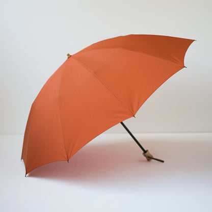 折りたたみ傘 メンズ 雨傘 超撥水 骨が多い 大きい 2段折り 小宮商店 ミラトーレ オレンジブラウン