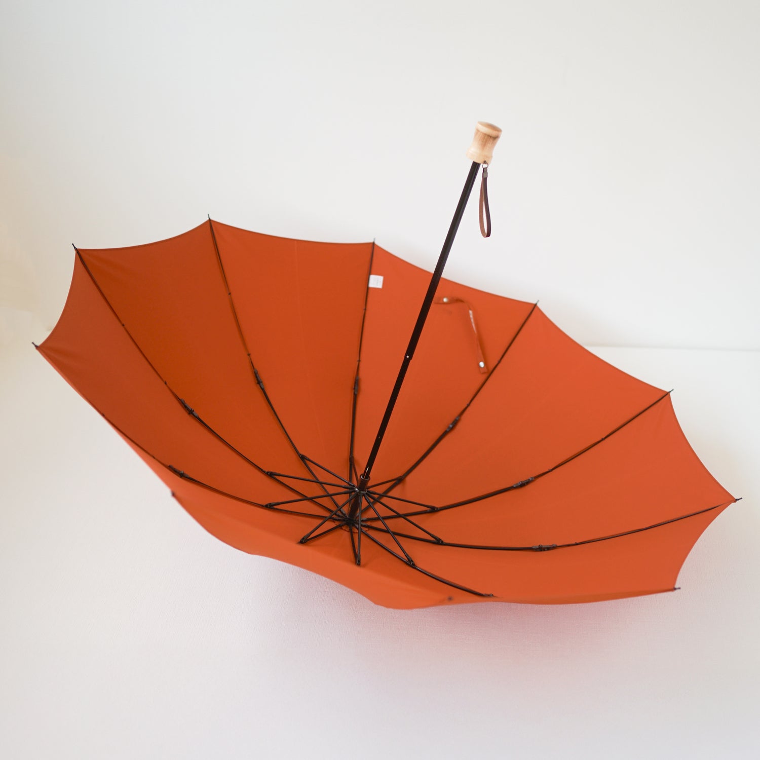 折りたたみ傘 メンズ 雨傘 超撥水 骨が多い 大きい 2段折り 小宮商店 ミラトーレ オレンジブラウン