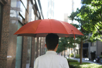 折りたたみ傘 メンズ 雨傘 希少な小幅のシャトル織機で織り上げた織物
