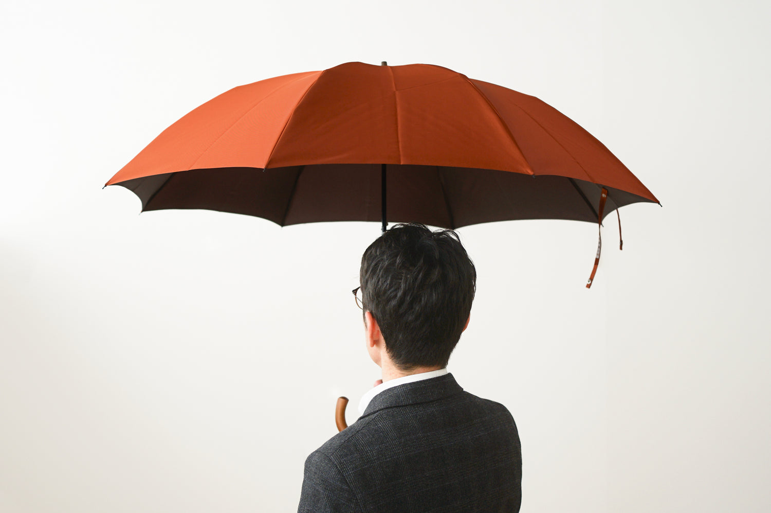 折りたたみ傘 メンズ 雨傘 希少な小幅のシャトル織機で織り上げた織物