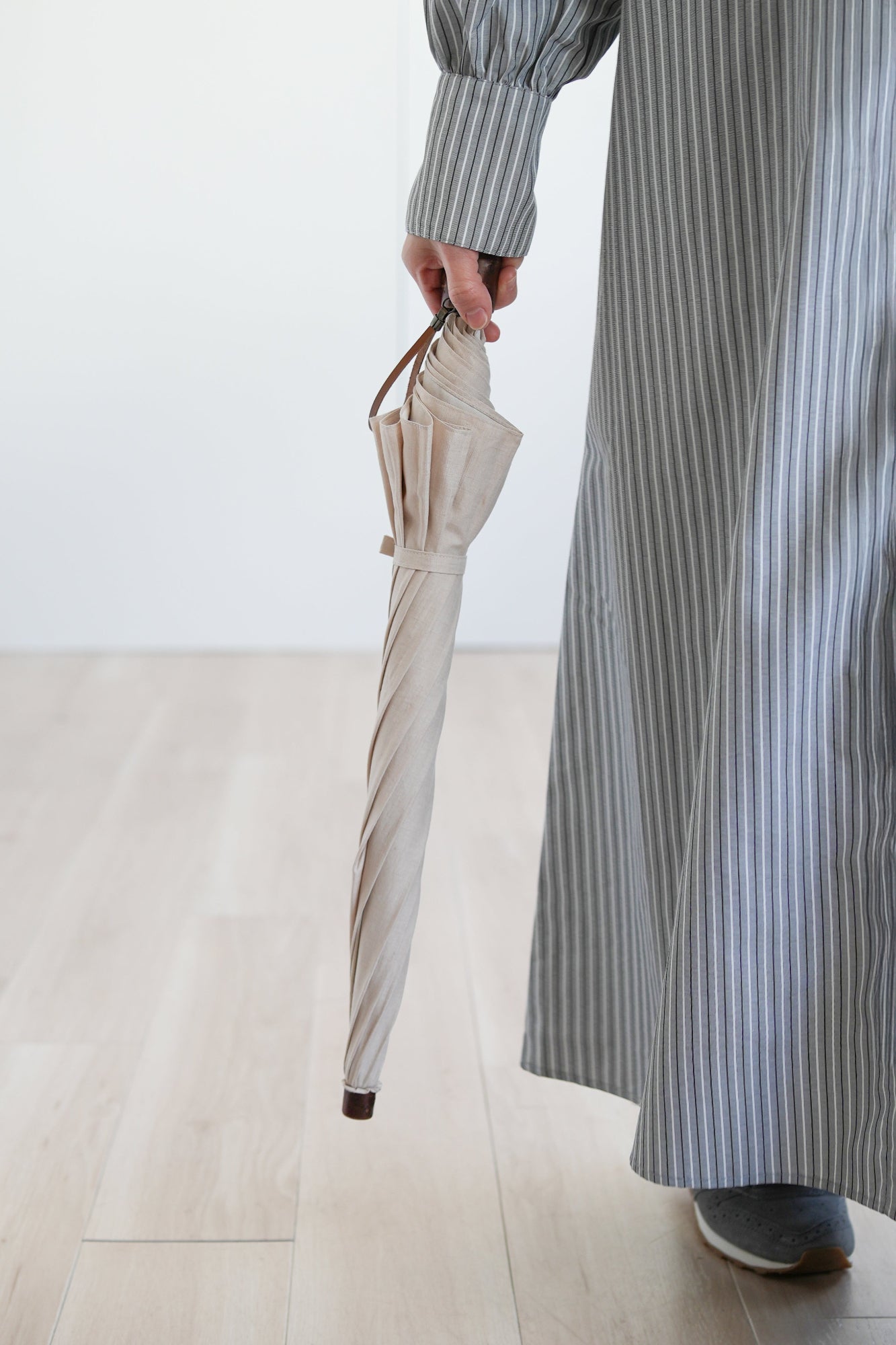 折りたたみ傘 レディース 天然繊維の日傘 コンパクトで持ち歩きやすい折りたたみ傘