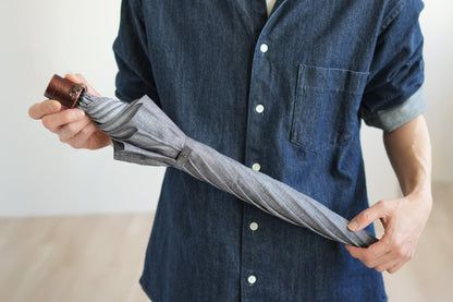 折りたたみ傘 レディース 天然繊維の日傘 天然の風合いが美しい、サクラのハンドル