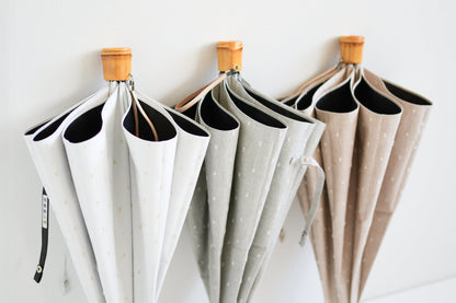 折りたたみ傘 レディース 晴雨兼用傘　長傘用と折りたたみ傘用で2通り使える2WAY仕様