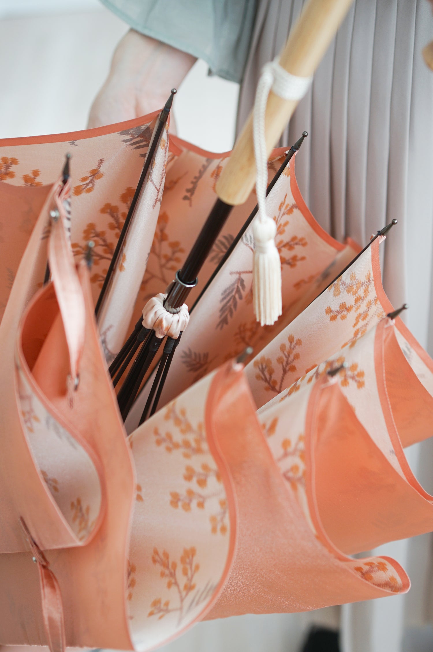 長傘 レディース 雨傘 ロクロ巻きとダボ巻き