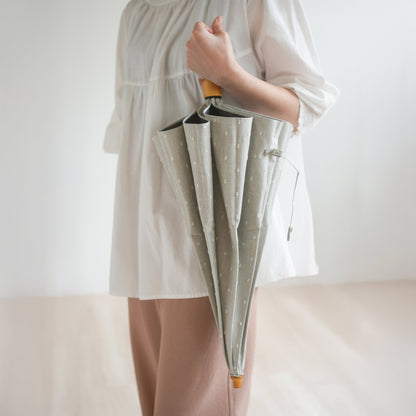 折りたたみ傘 レディース 晴雨兼用傘　長傘用と折りたたみ傘用で2通り使える2WAY仕様