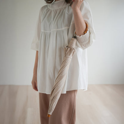 折りたたみ傘 レディース 晴雨兼用傘　長傘用と折りたたみ傘用で2通り使える2WAY仕様