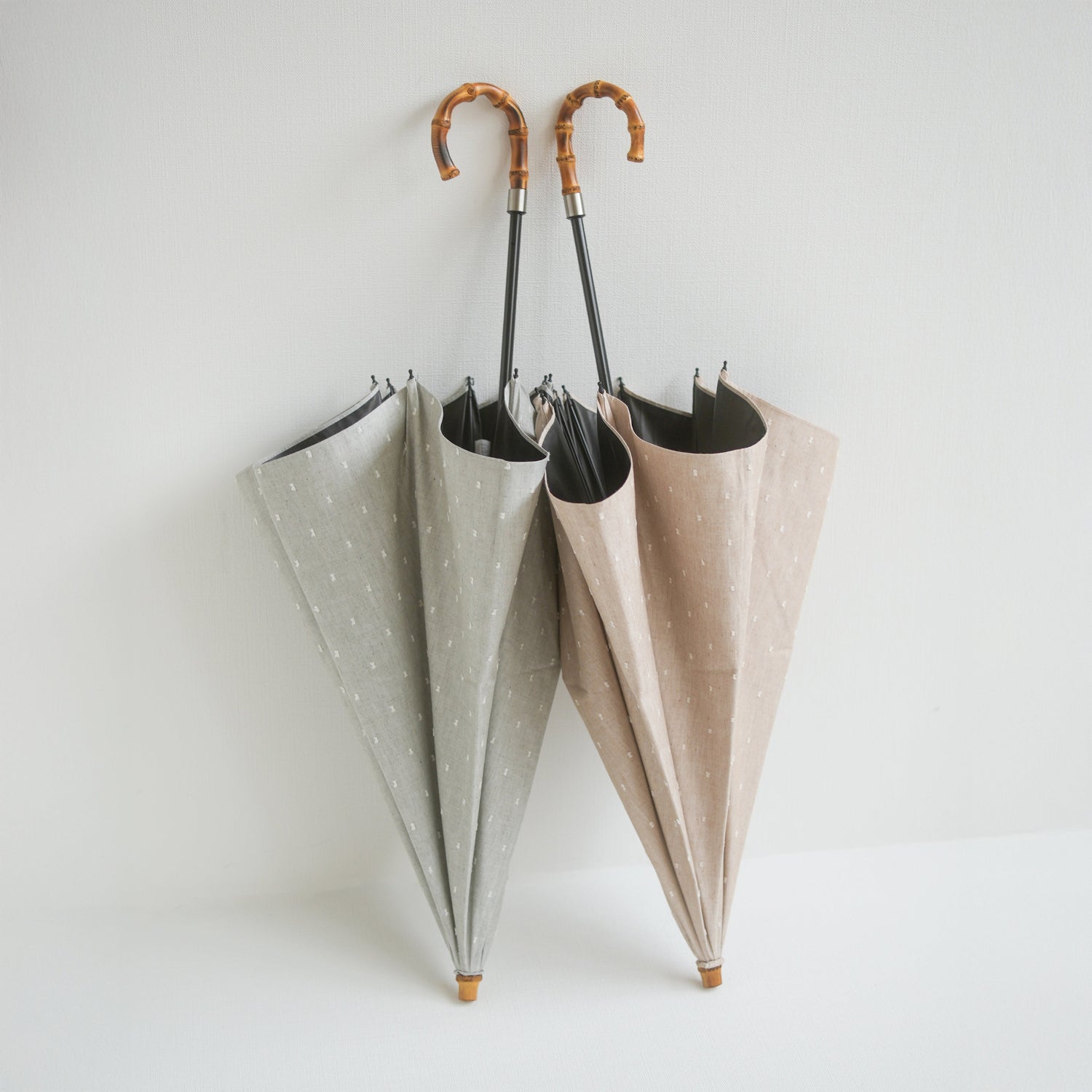 折りたたみ傘 レディース 晴雨兼用傘　遮熱率50％以上×天然素材の一級遮光傘