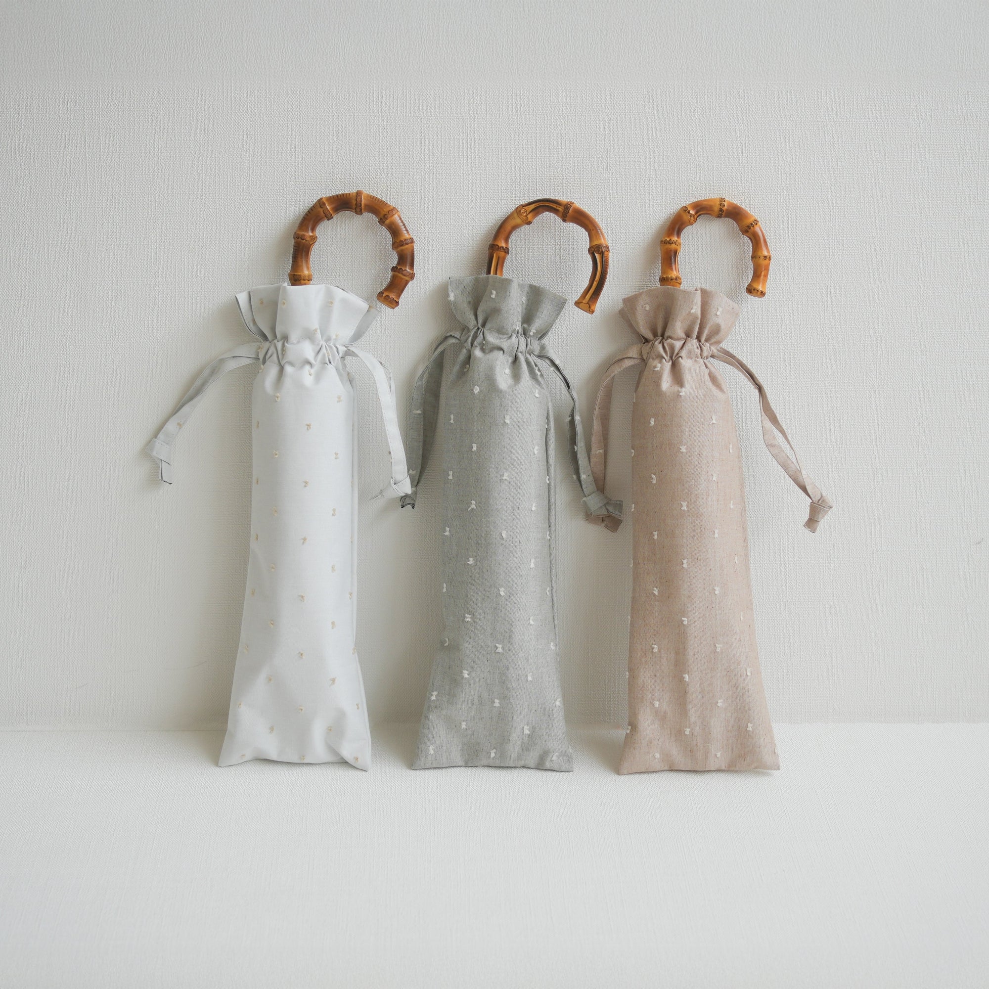 折りたたみ傘 レディース 晴雨兼用傘　軽量ですべりにくい、2種類の竹のハンドル