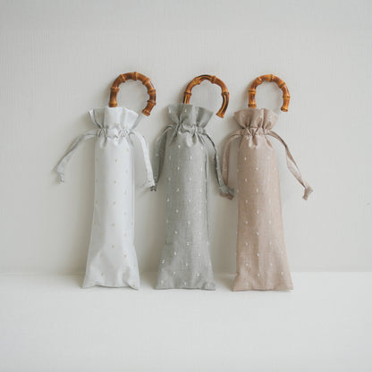 折りたたみ傘 レディース 晴雨兼用傘　軽量ですべりにくい、2種類の竹のハンドル