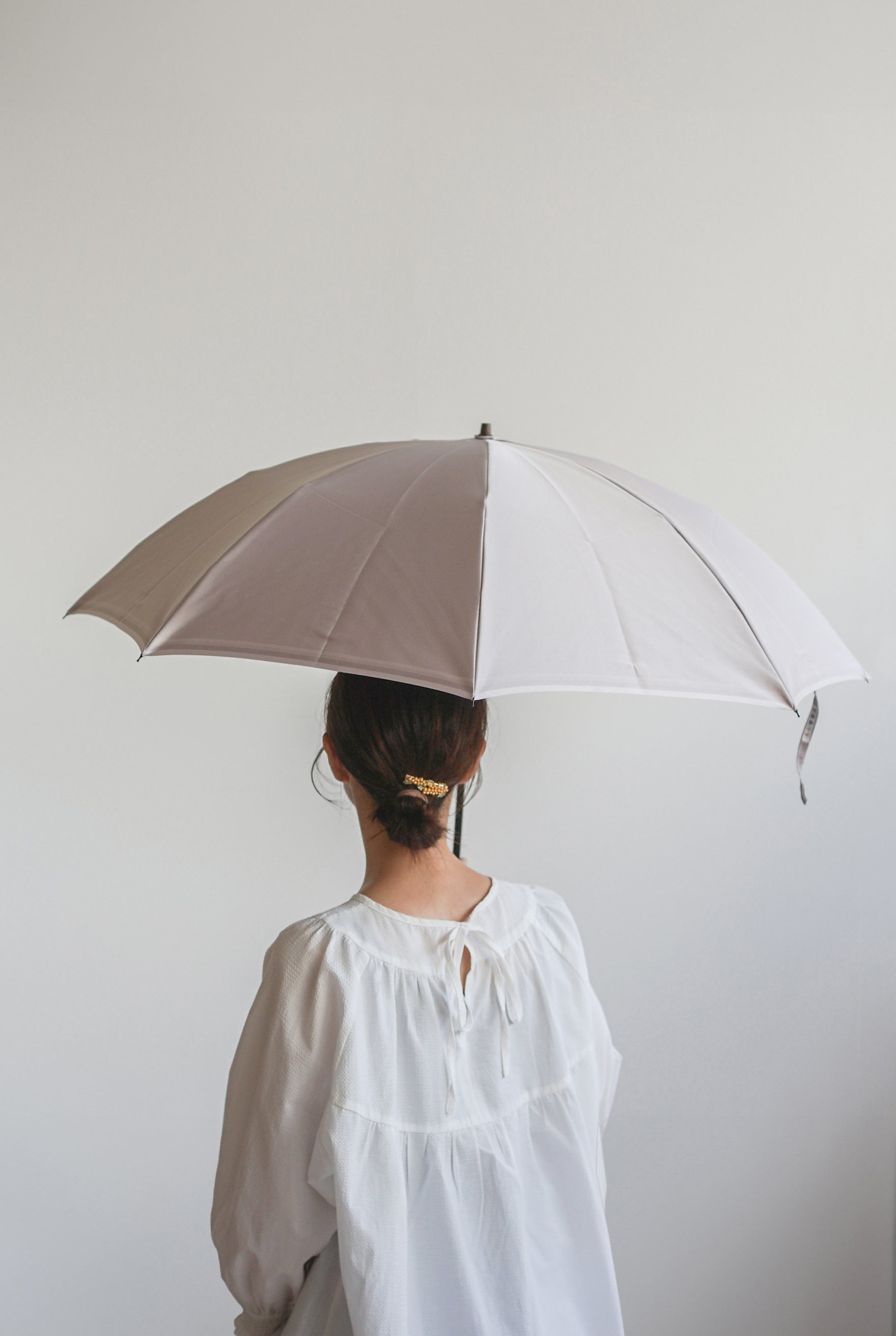 裏縞 折りたたみ傘 55cm 8本骨