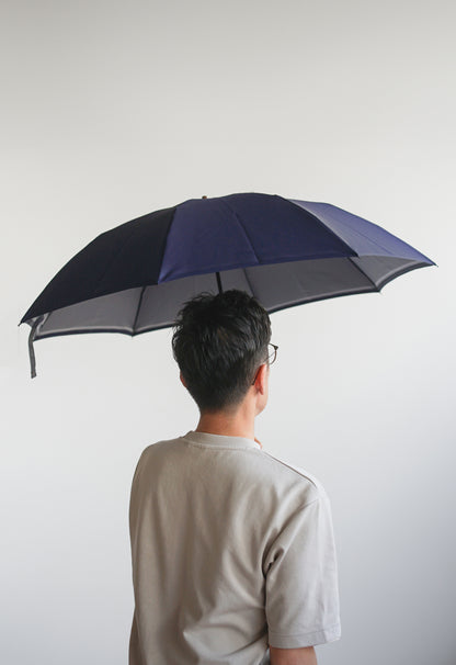 裏縞 折りたたみ傘 55cm 8本骨