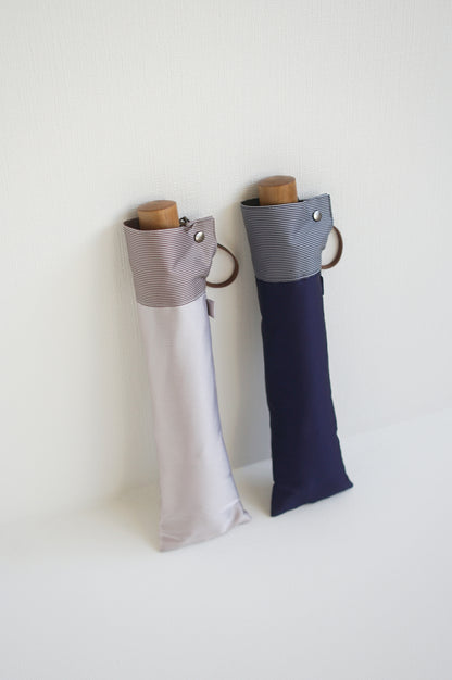 裏縞 折りたたみ傘 55cm 8本骨