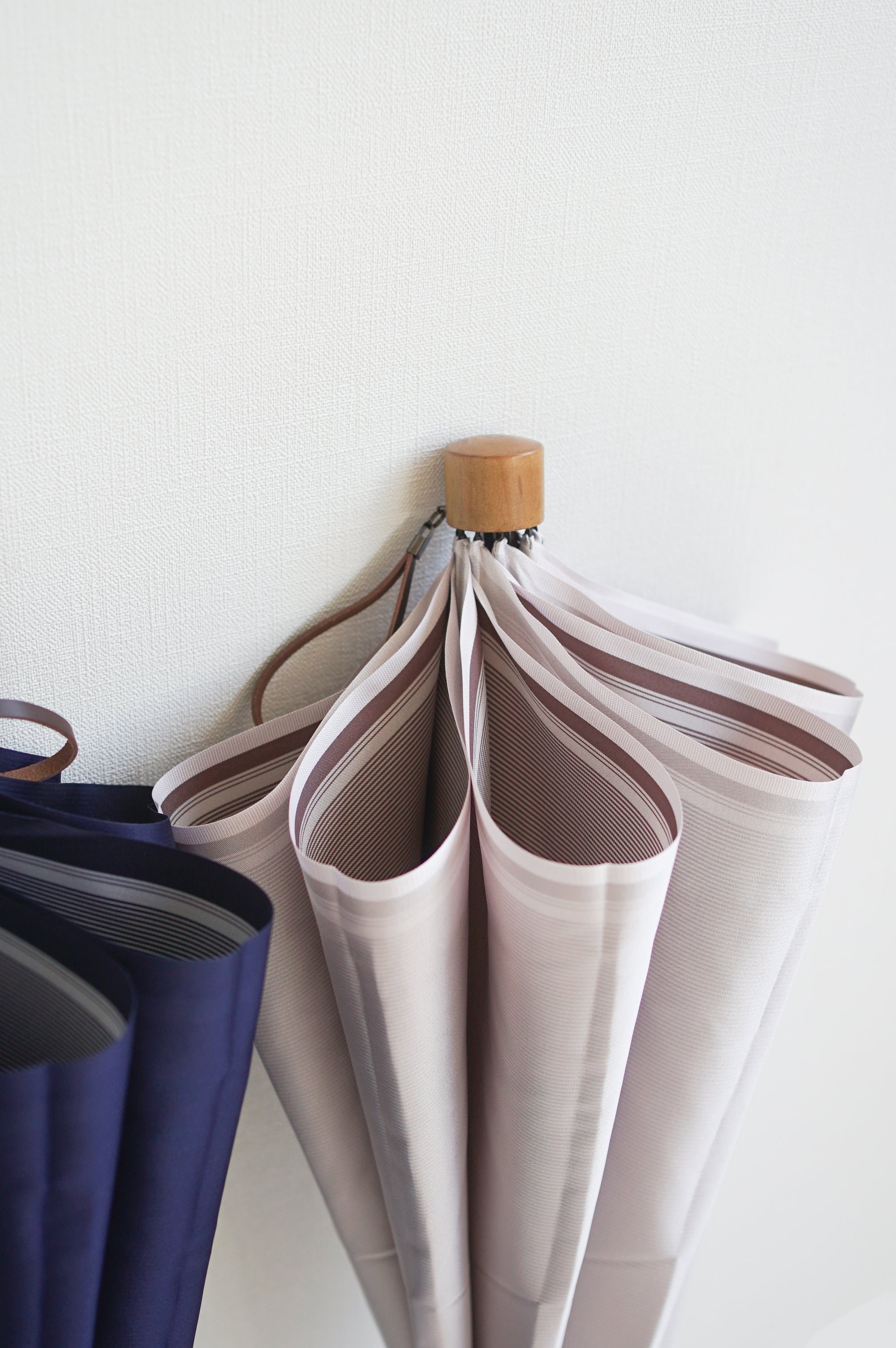 裏縞 折りたたみ傘 55cm 8本骨