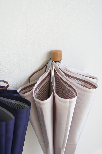 裏縞 折りたたみ傘 55cm 8本骨