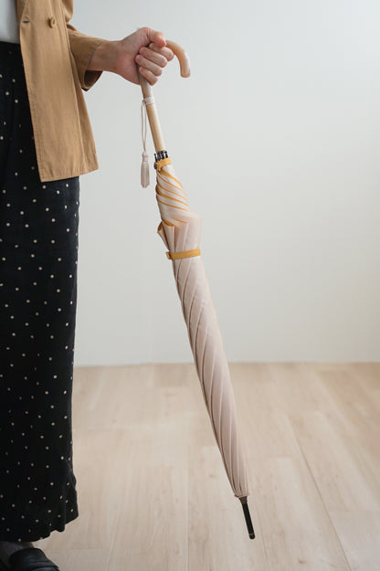 長傘 レディース 雨傘 ファッションとして使えるニュアンスカラー