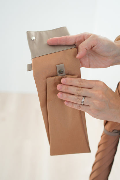 折りたたみ傘 レディース 雨傘 長傘用と折りたたみ傘用で2通り使える傘袋