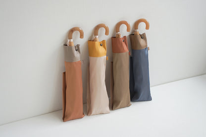 折りたたみ傘 レディース 雨傘 コーディネートしやすい2色のニュアンスカラー