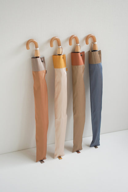 折りたたみ傘 レディース 雨傘 コーディネートしやすい2色のニュアンスカラー