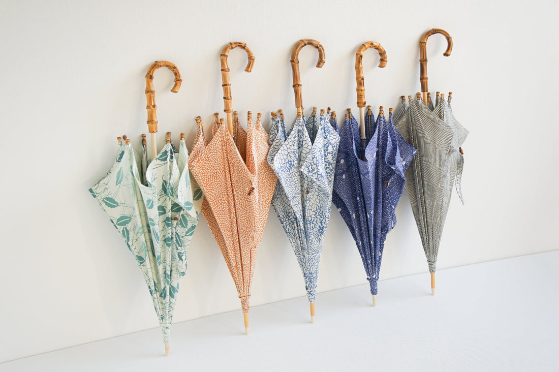 丸久商店×小宮商店 てぬぐい日傘