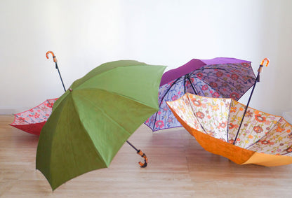 折りたたみ傘 レディース 雨傘 UV 艶やかな光沢と重厚感が魅力の「甲州織」