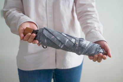 折りたたみ傘 レディース 日傘 小幅で織る、上品で美しい、風通しのいいリネン