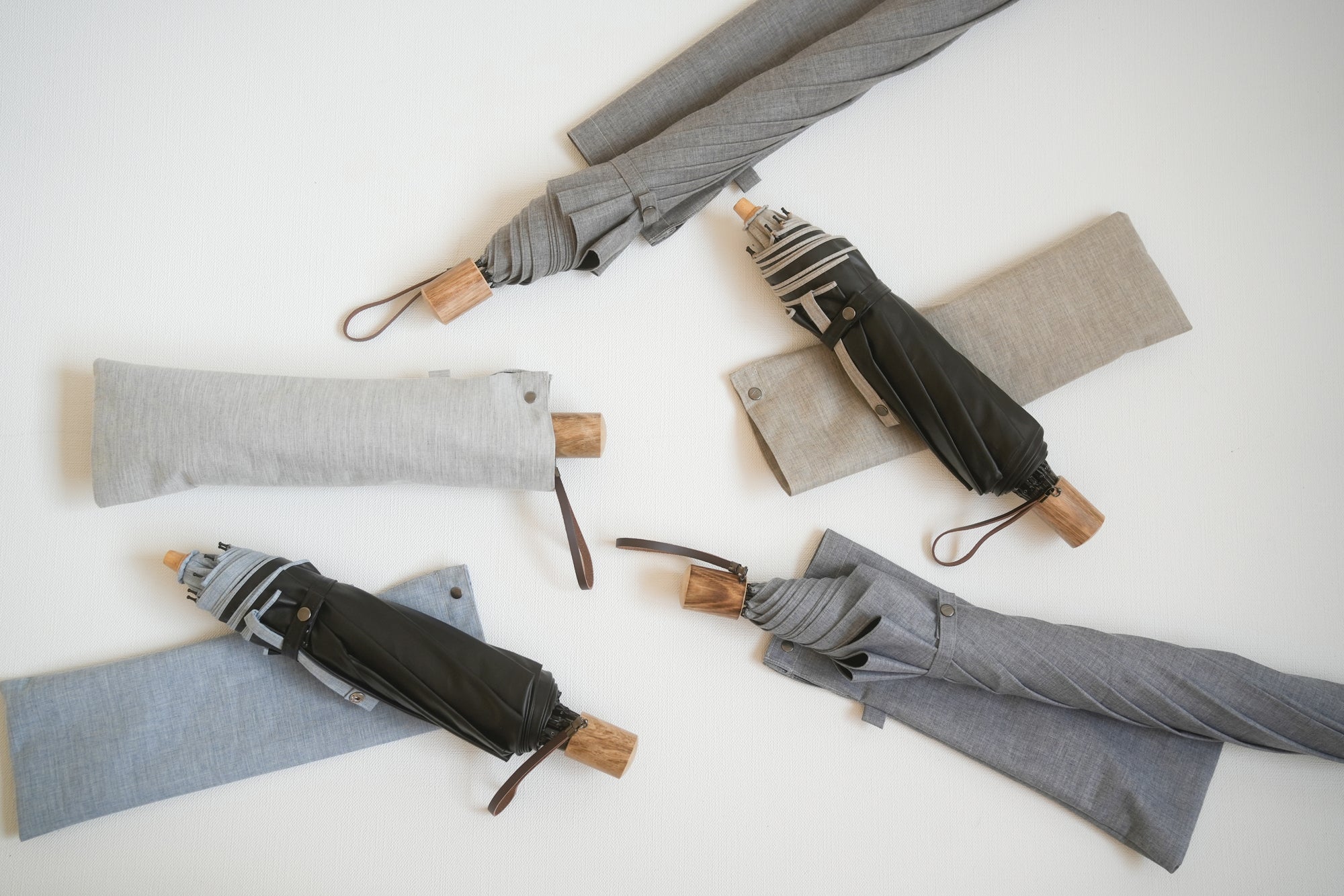 折りたたみ傘 メンズ 晴雨兼用傘 遮光率100％、UVカット率99.9％以上、遮熱率50％以上×天然素材の一級遮光傘