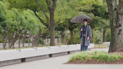 裏縞 長傘 65cm 16本骨