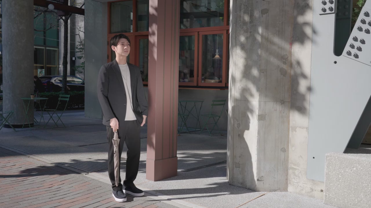 コットンローンシェードmen 折りたたみ傘 55cm 8本骨