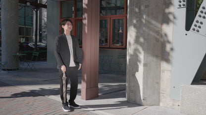 コットンローンシェードmen 折りたたみ傘 55cm 8本骨