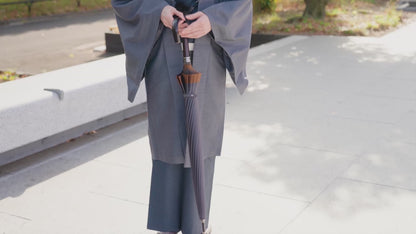 裏縞 長傘 65cm 16本骨