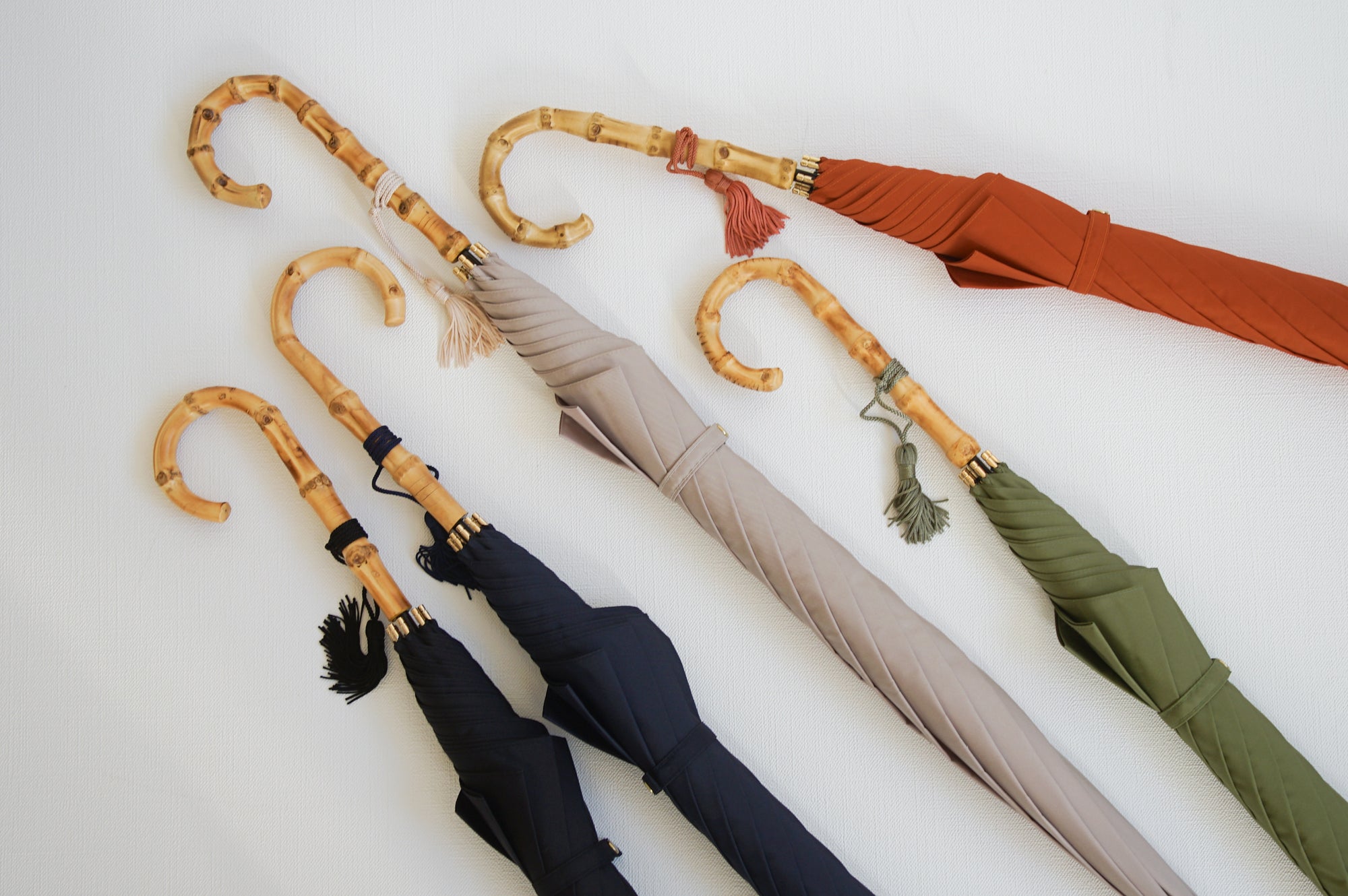 長傘 レディース 雨傘 共生地の傘袋付属で収納の際も便利