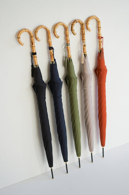 長傘 レディース 雨傘 骨も手元もスリムにこだわったシルエットが魅力の長傘