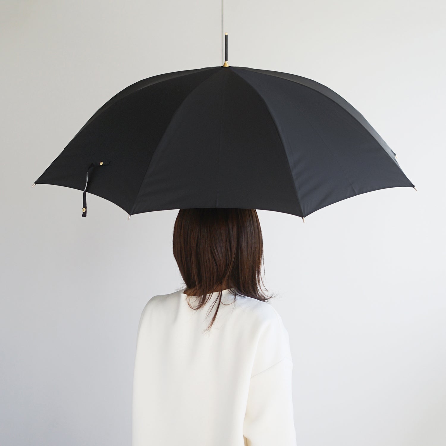 長傘 レディース 雨傘 超撥水 小宮商店 ミラトーレ ブラック