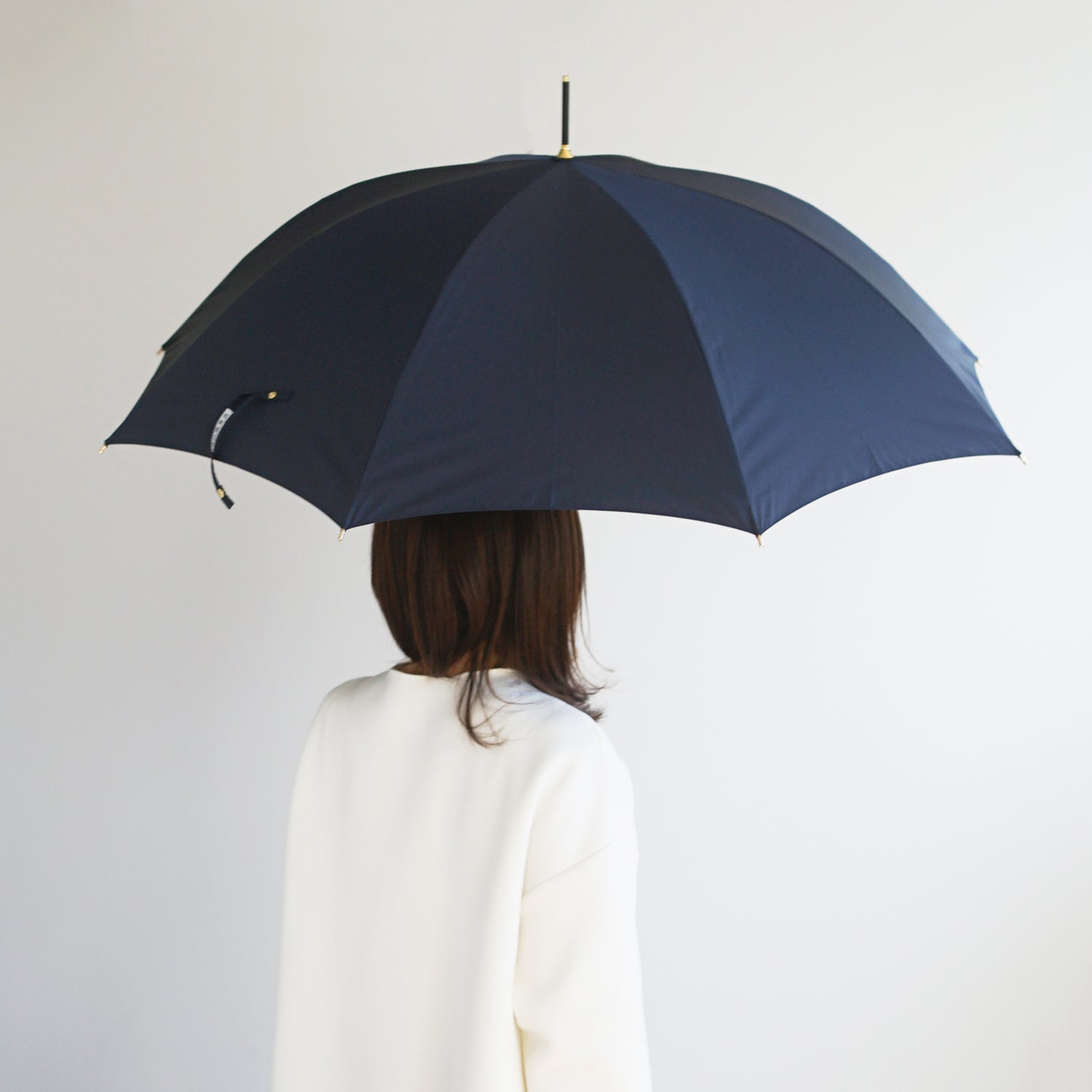 長傘 レディース 雨傘 超撥水 小宮商店 ミラトーレ ネイビー