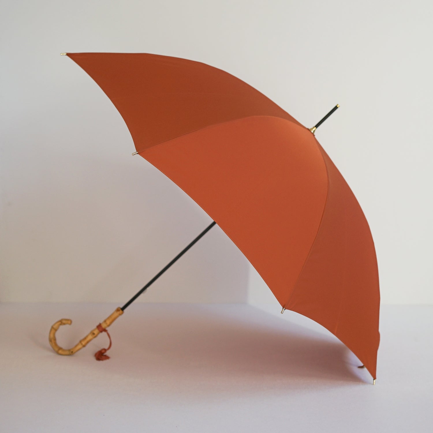 長傘 レディース 雨傘 超撥水 小宮商店 ミラトーレ オレンジブラウン
